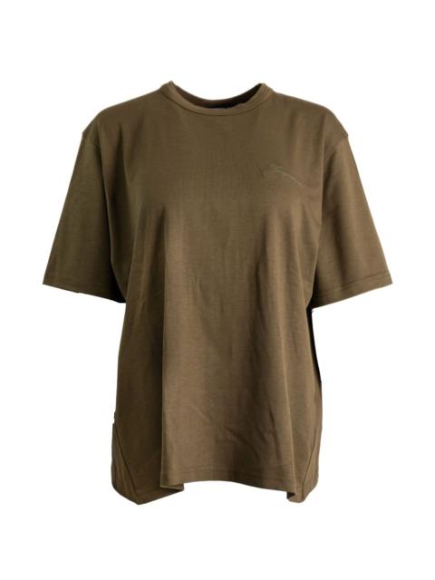 draped-effect short-sleeve T-shirt