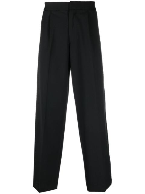 mid-rise tailored trousers