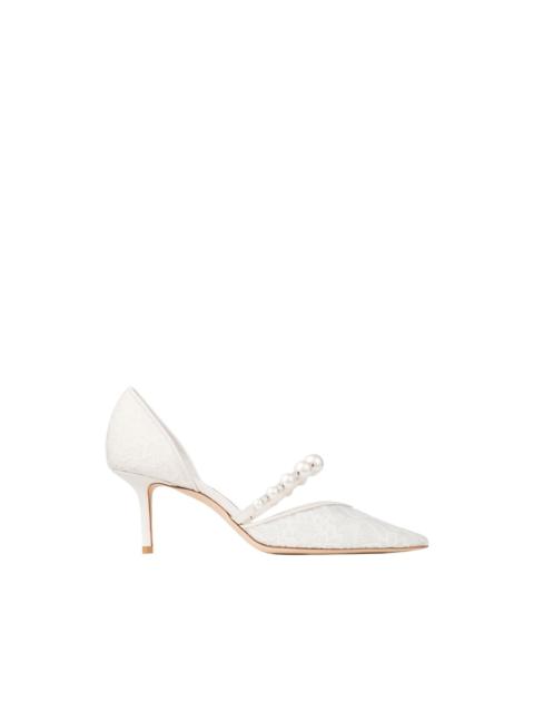 Aurelie pearl-embellished pumps