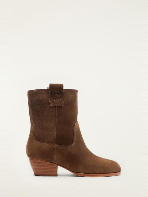 Brown Soft Suede Boot