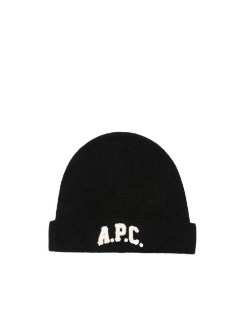 logo-appliqué beanie