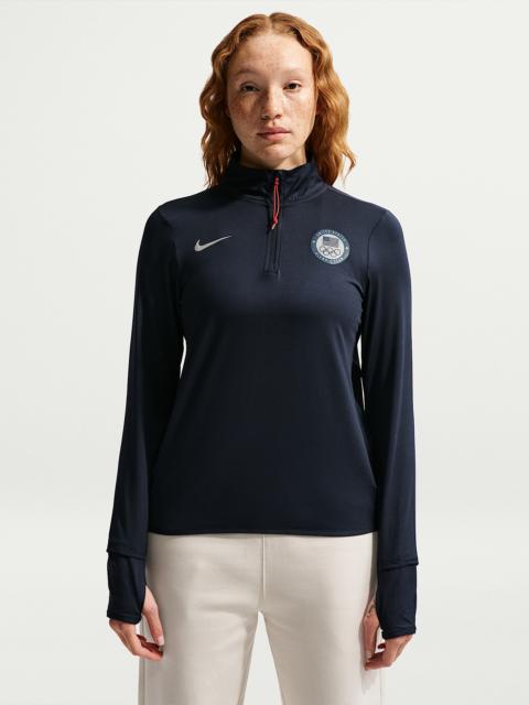 Nike United States Olympic Team Swift Element Women's 1/4-Zip Top