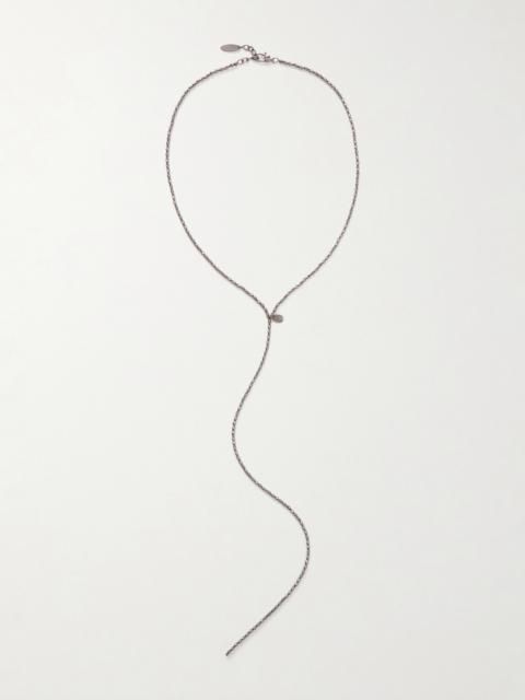 Beaded Silver Necklace