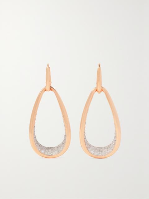 Fantina 18-karat Rose Gold Diamond Earrings