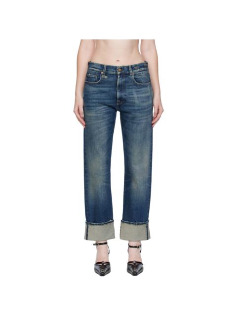 Blue Cuffed Romeo Jeans