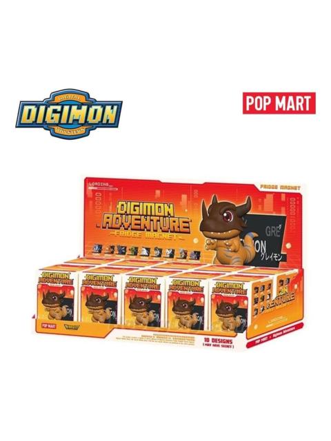 Pop Mart Digimon Fridge Magnet Sealed Case (10 Blind Boxes) PPMT-2504-0043