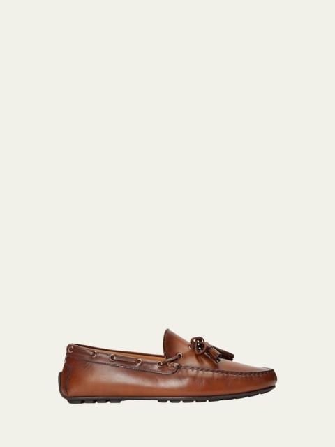 Men's Harold Hand-Burnished Leather Drivers