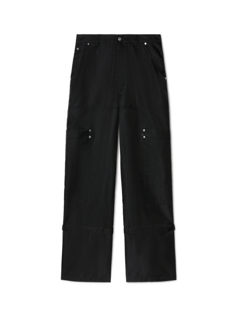 Black Nylon Carpenter Pants