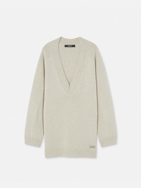 Oversized Wool-Cashmere Long Sweater
