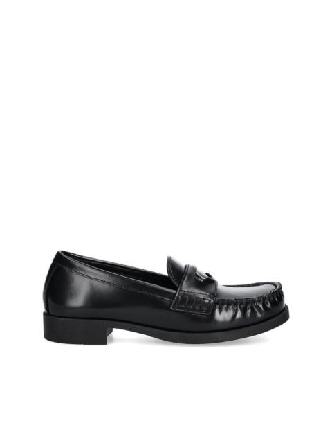 leather penny loafers