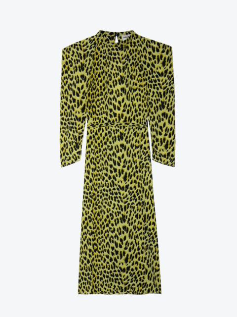 Racyl Leopard Silk Dress