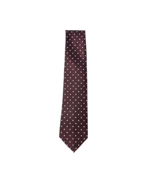 polka-dot silk tie