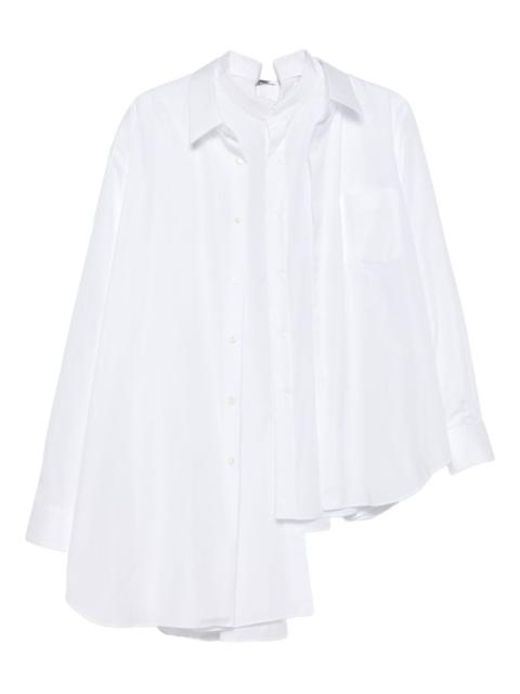 asymmetrical buttoned shirt