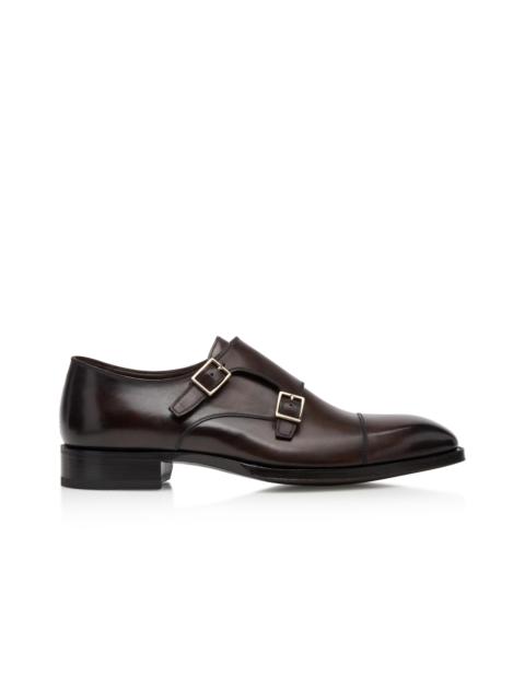 BURNISHED LEATHER ELKAN MONK STRAP