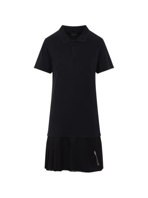 pleated-hem dress