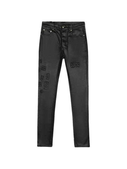 x Juice WRLD 999 waxed slim-fit jeans
