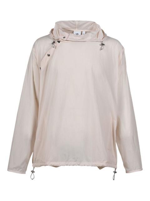 hooded pouch lightweight jacket