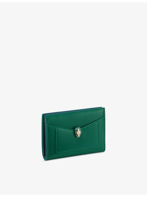 Serpenti Forever Folded Leather Card Holder