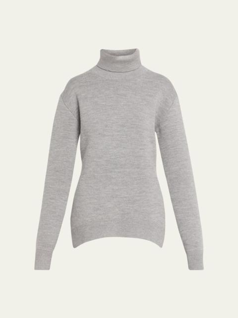 Double-Knitted Turtleneck Sweater