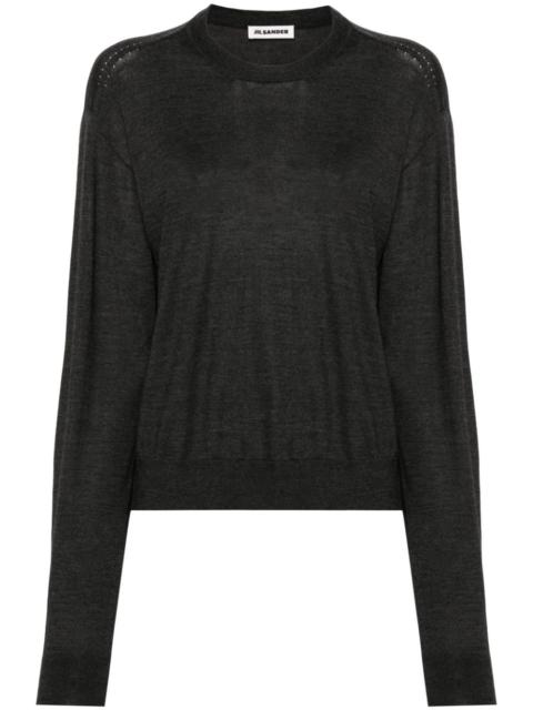 fine-knit jumper