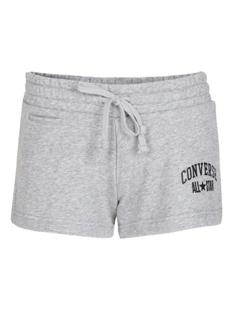(WMNS) Converse All Star Running Shorts 'Grey Black' 10017829-A02