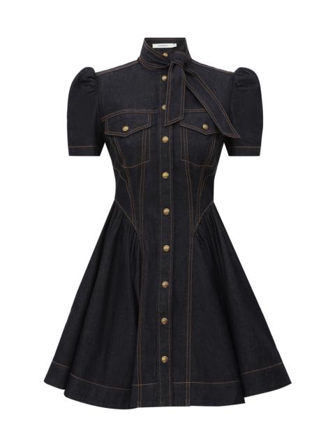 DENIM CORSET MINI DRESS