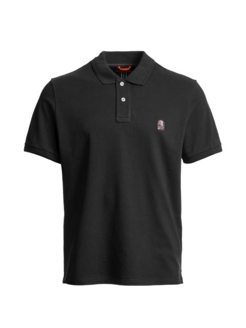 logo-patch polo shirt