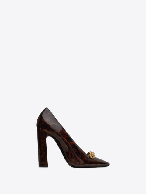 silvana pumps in tortoiseshell patent leather