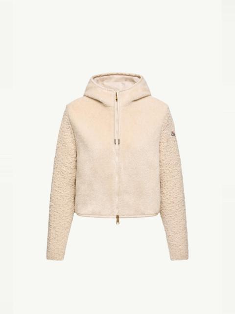 Bouclé & Teddy Zip-Up Hoodie