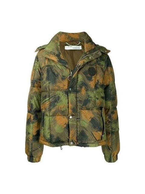 Off-White Camouflage Padded Jacket 'Green' OMED015E19C020189901
