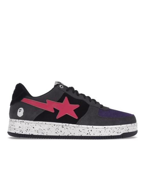 A Bathing Ape Bape Sta Black Grey Pink Suede