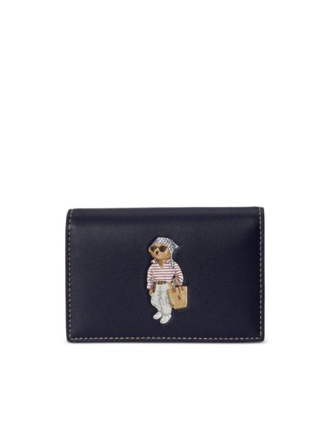 Polo Bear leather wallet