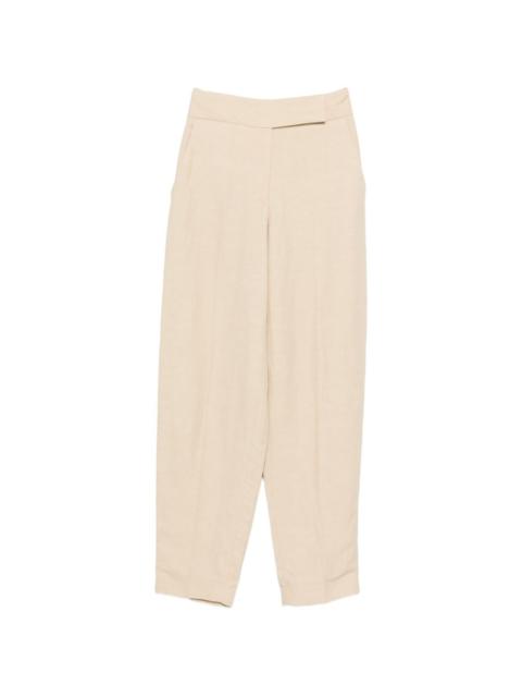 light linen blend trousers