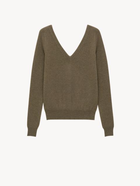 V-NECK SWEATER IN CASHMERE