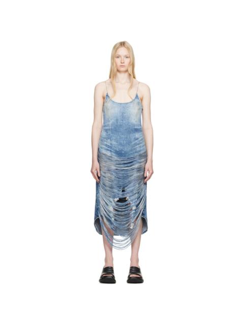 Blue De-Dra-Fsg Denim Midi Dress