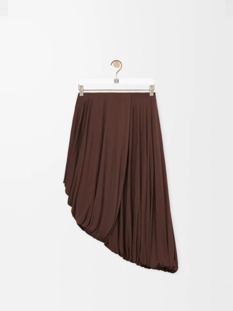 Draped skirt in viscose