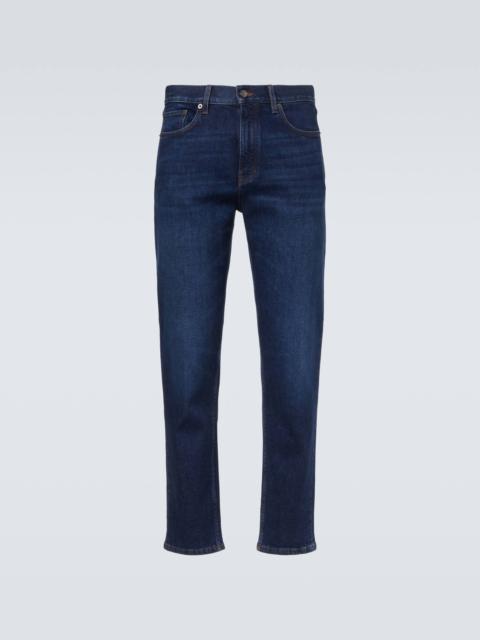 Mid-rise slim jeans