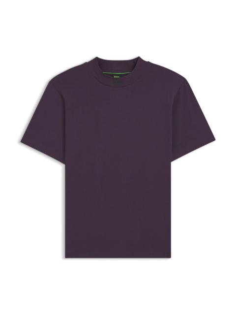 RELAXED-FIT SHIRT IN STRETCH COTTON WITH CAMP COLLAR