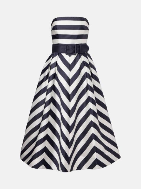 Ariadne striped midi dress