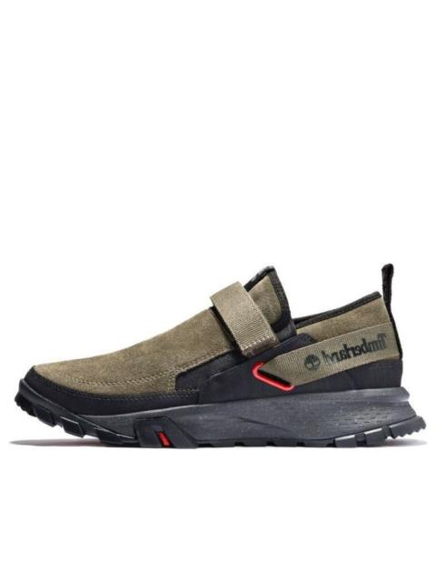 Timberland Mills Falls Slip-On Leather Shoes 'Olive Green Suede' A25KK901