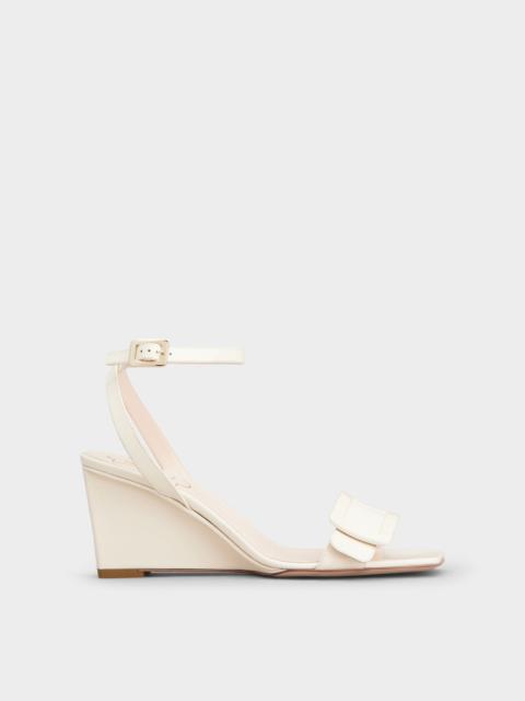 Belle Vivier Wedge Sandals in patent leather