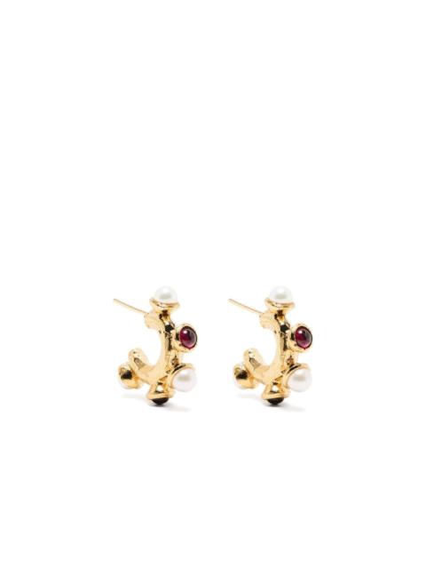 The Nocturnal gold-plated earrings