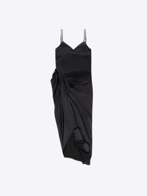 TUXEDO SLIP DRESS