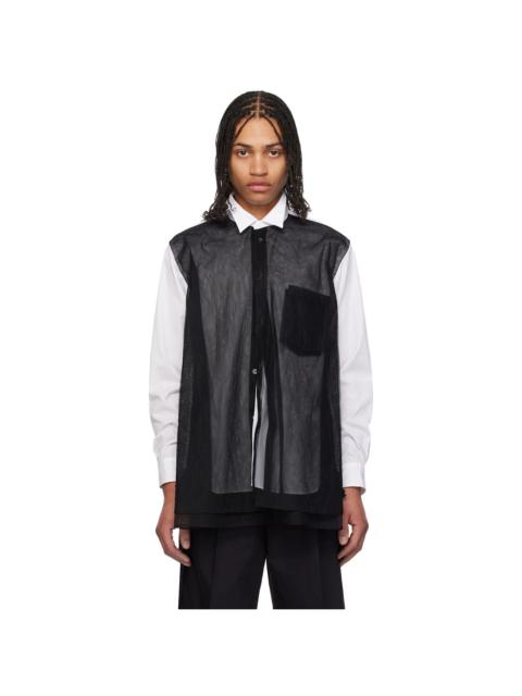 White & Black Layered Shirt