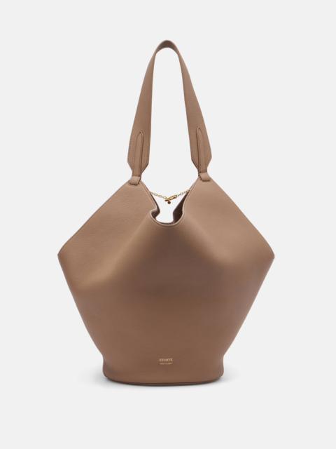 Lotus Small leather tote bag