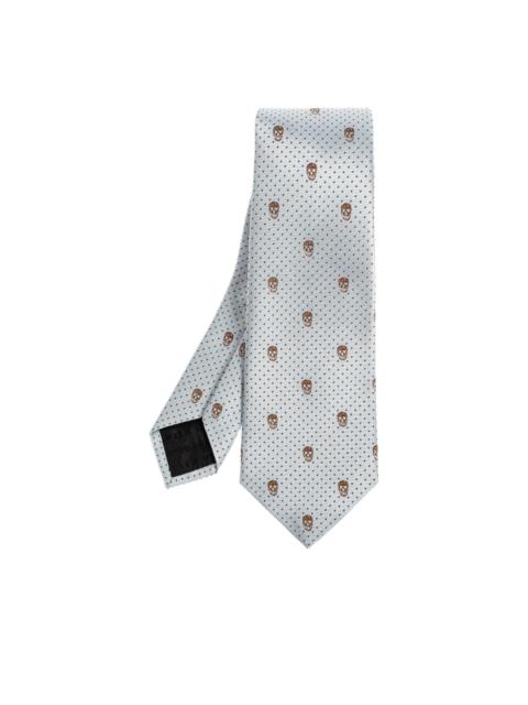 skull-pattern dotted tie