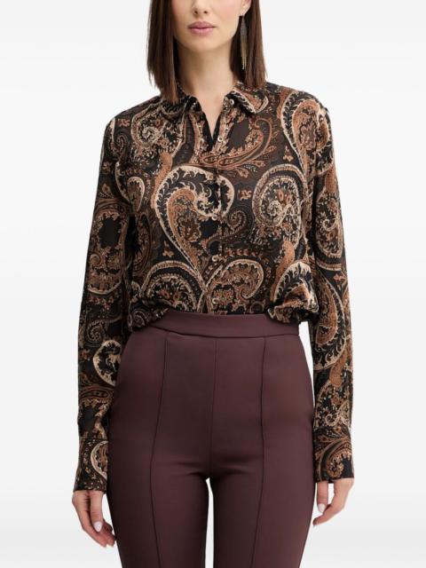 Clarisse paisley-pattern buttoned shirt