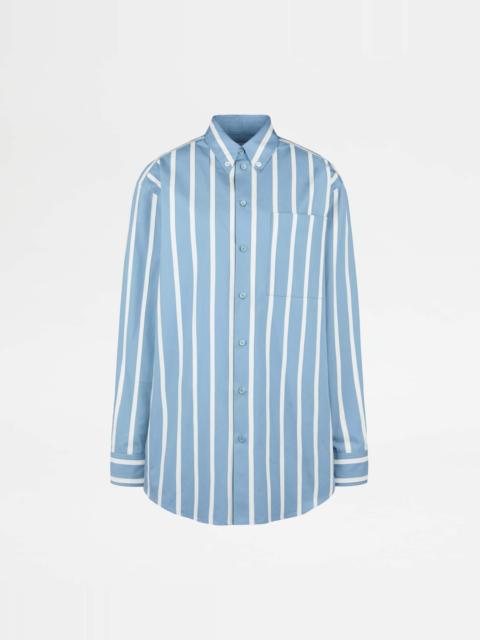 SHIRT IN POPLIN - LIGHT BLUE