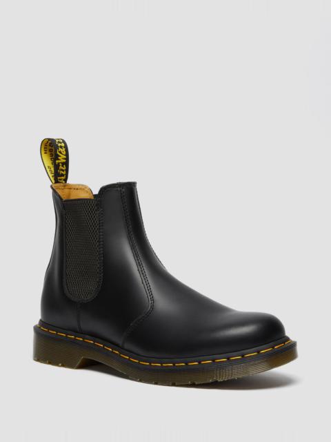 2976 Yellow Stitch Smooth Leather Chelsea Boots