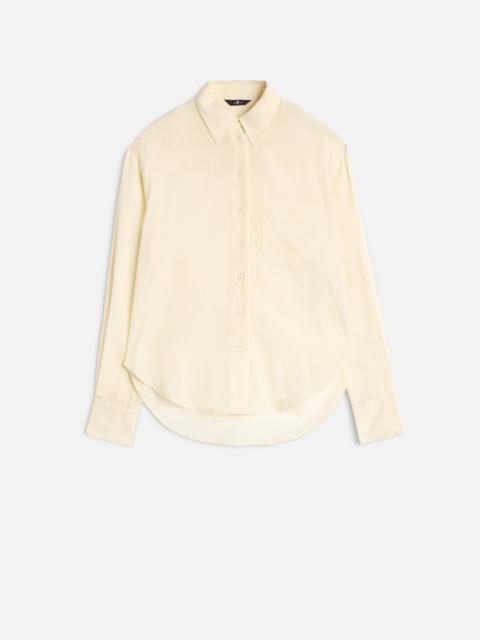 Oversize Button Down Shirt in Ivory